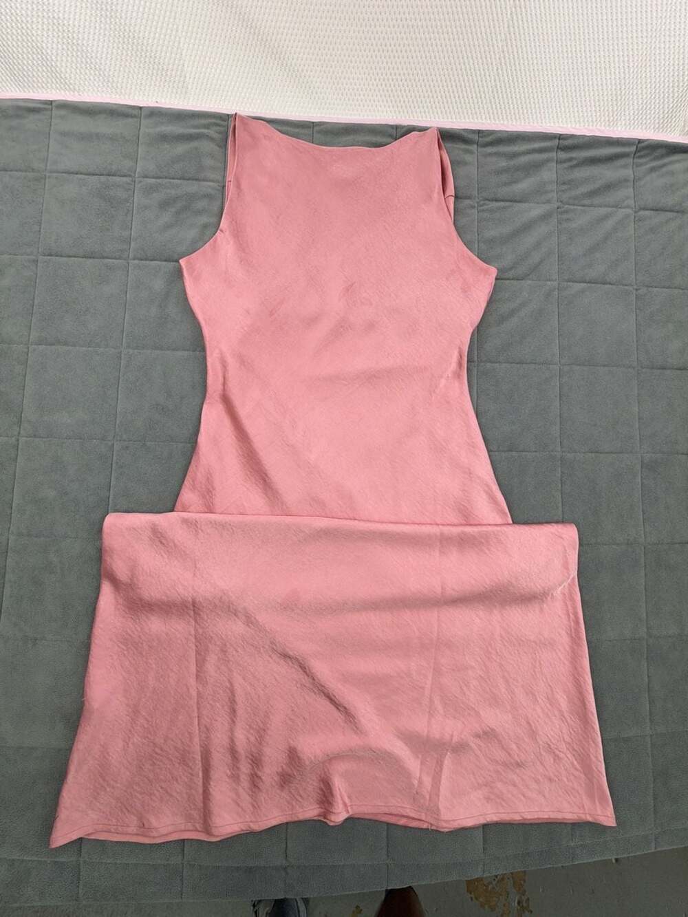Joie Pink Midi Dress Cowl Neck Sleeveless Slip Dress